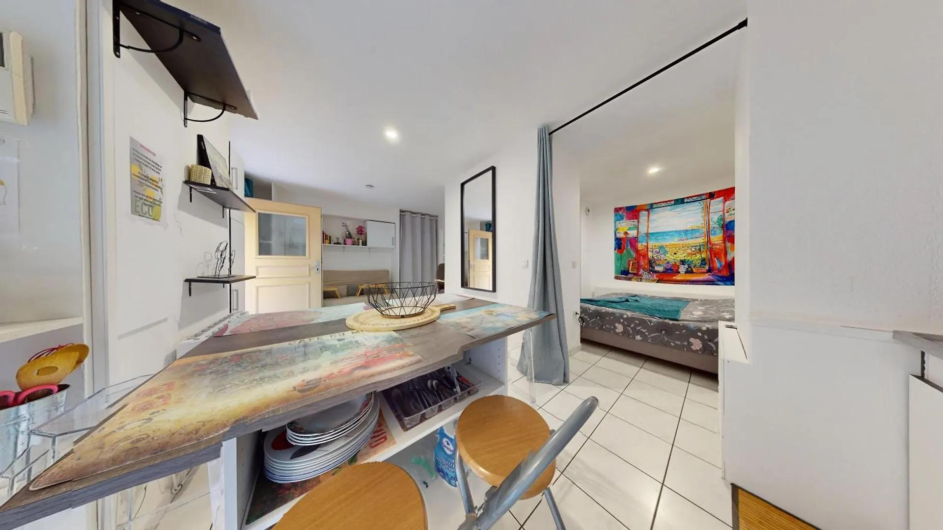 Charmant Studio Avec Coin Nuit/Face Casino&Plage Menton 0*,  France